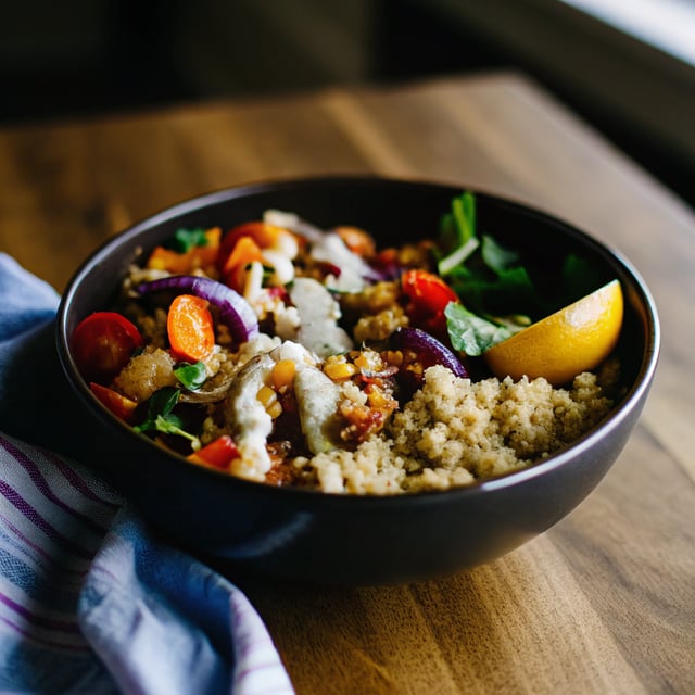 Roasted Vegetable Quinoa Bowls