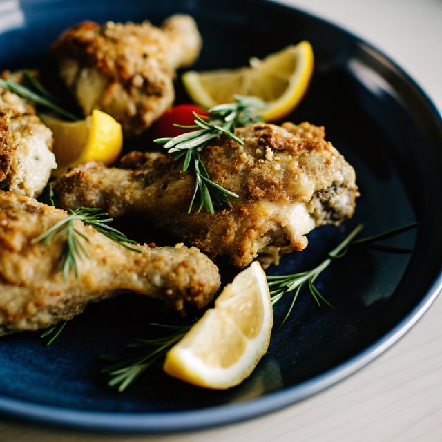 Rosemary-Lemon Oven-Fried Chicken