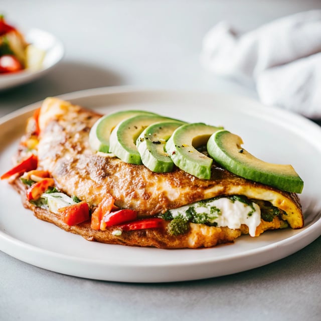 Salsa Verde Vegetable Omelette