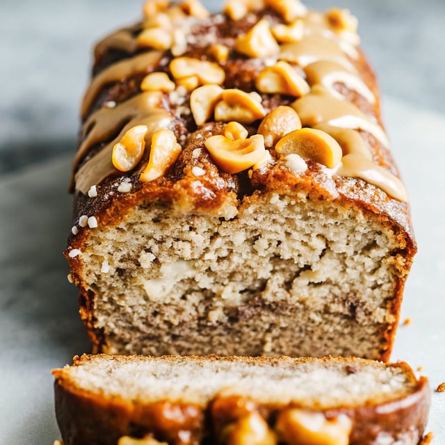 Salted Caramel Cashew Banana Bread