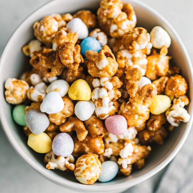 Salted Caramel Easter Popcorn