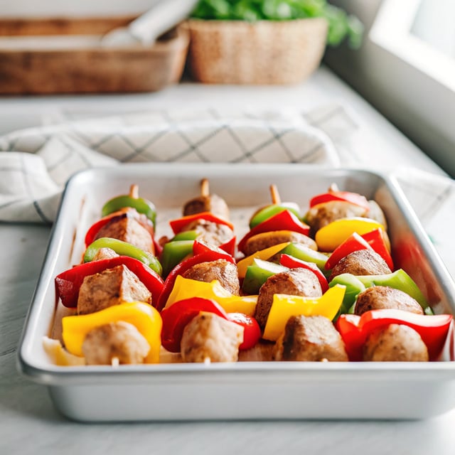 Sausage and Pepper Skewers