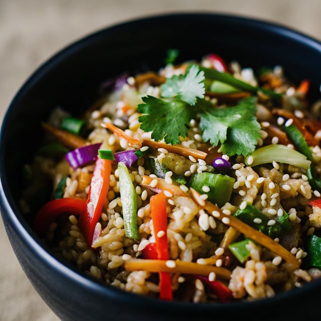 Sesame Ginger Rice Salad