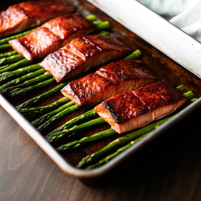 Sheet Pan Baked Salmon with Asparagus