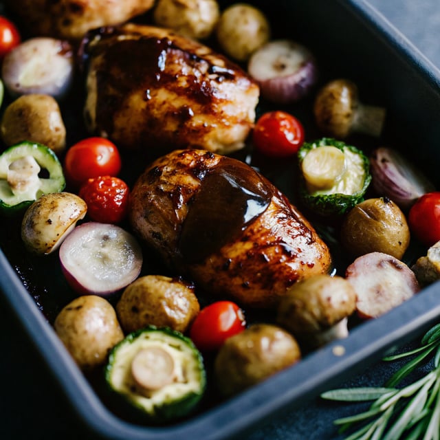 Sheet Pan Balsamic Chicken