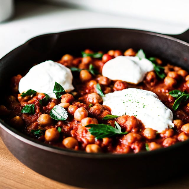 Skillet Chickpeas with Whipped Ricotta