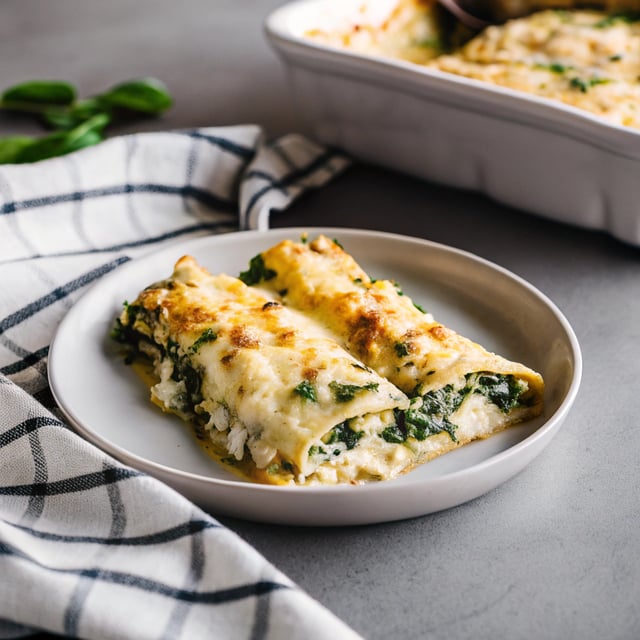 Spinach Mushroom Cannelloni