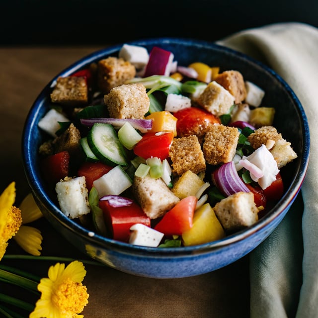 Spring Panzanella Salad