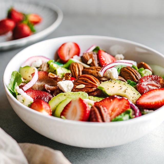 Strawberry Brussels Sprouts Salad with Poppyseed Dresing
