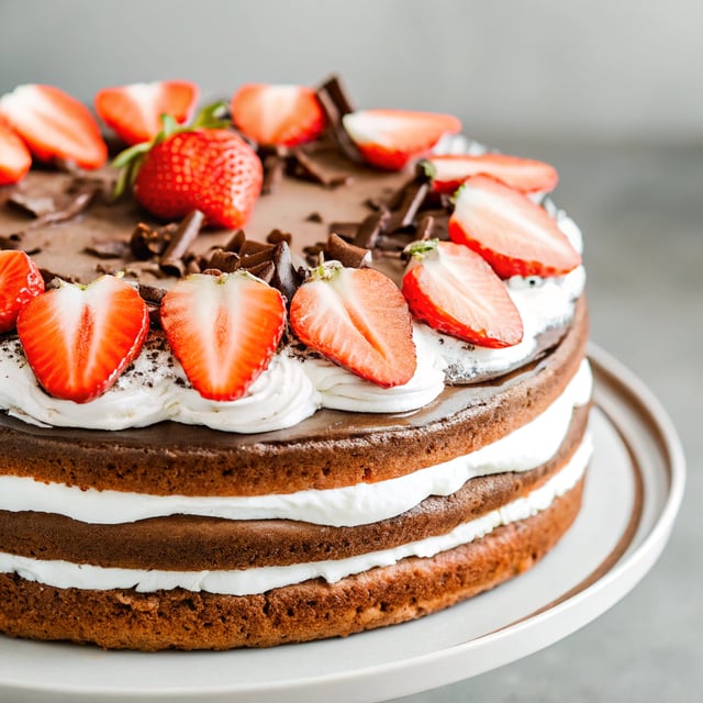 Strawberry Chocolate Cake