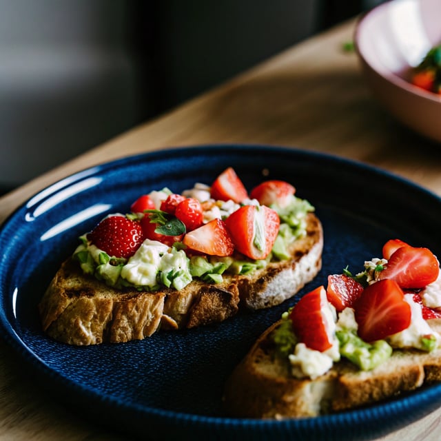 Strawberry Goat Cheese Guacamole