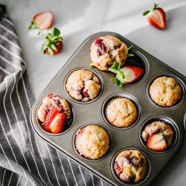Strawberry Nutella Muffins