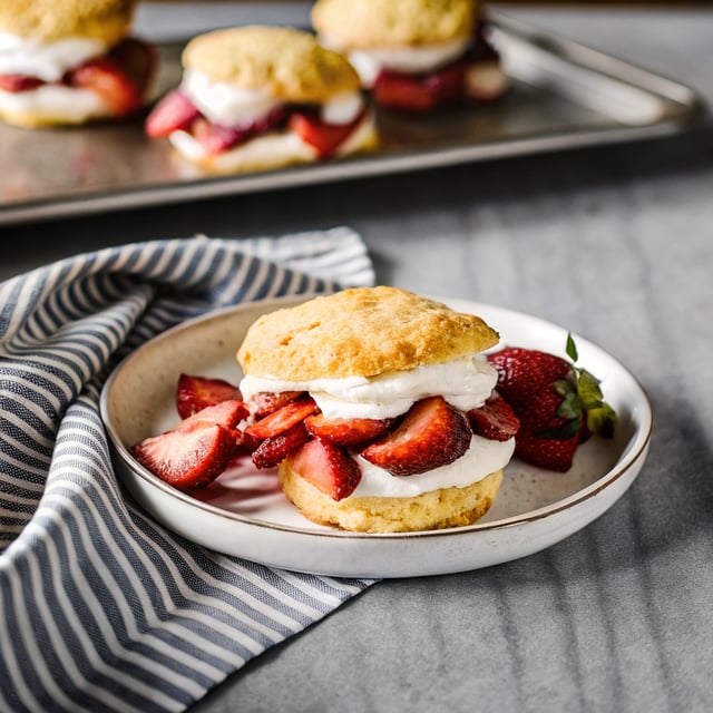 Strawberry Rhubarb Shortcake