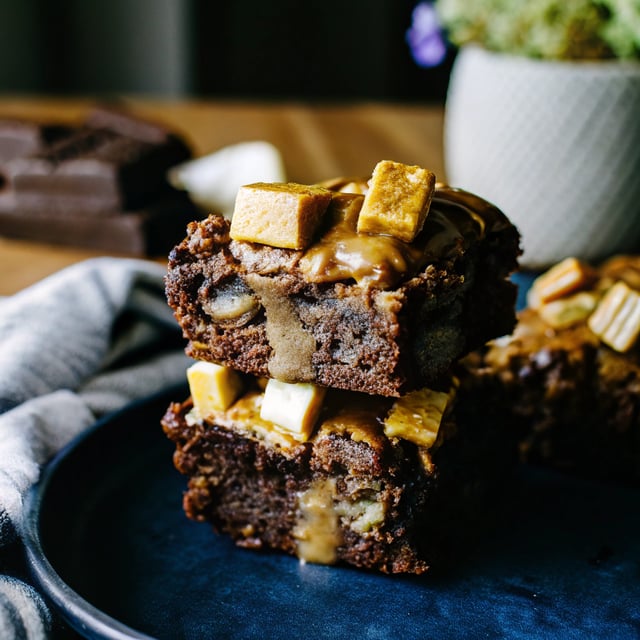 Twix Caramel Brownies