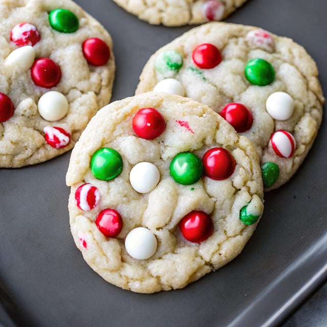 White Chocolate Peppermint M&M Cookies