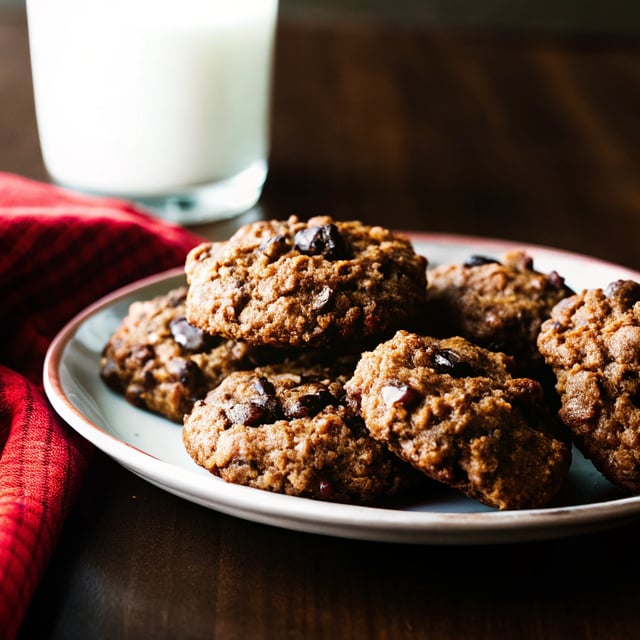 Whole Wheat Banana Coconut Oatmeal Chocolate Chunk Cookies