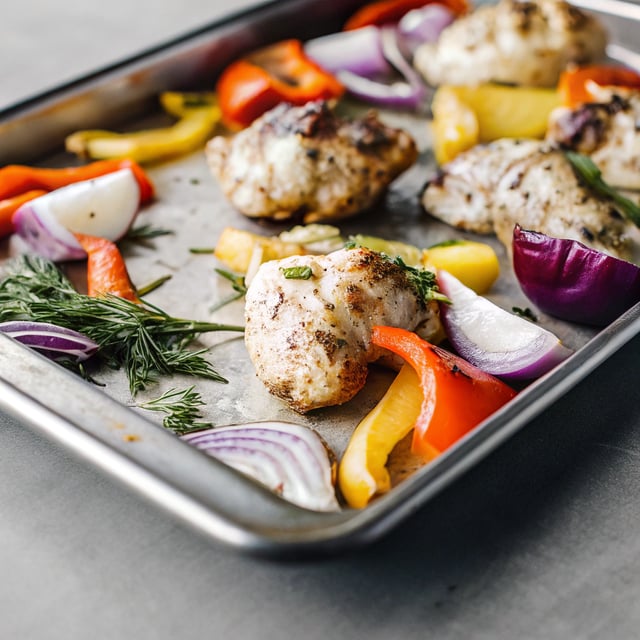 Middle Eastern Sheet Pan Chicken Dinner