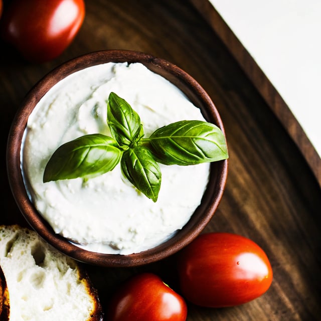 Basil Whipped Goat Cheese