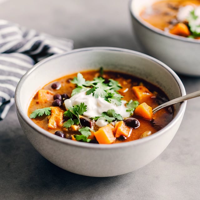 Black Bean Sweet Potato Chili