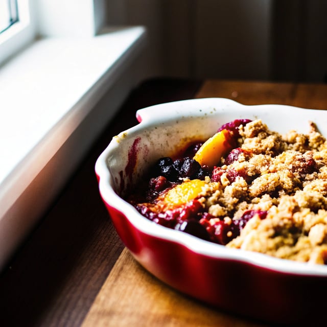 Blackberry Peach Crisp