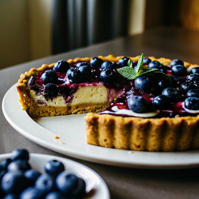Blueberry Cheesecake Tart