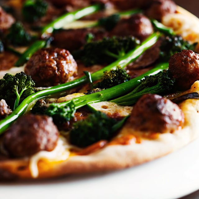 Broccolini Sausage Pizza