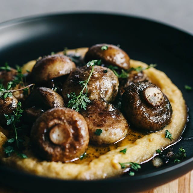 Caramelized Mushroom Polenta