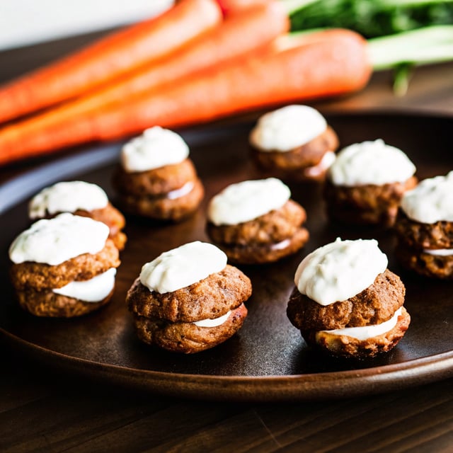 Carrot Cake Cookies with Maple Bourbon Cream Cheese Frosting