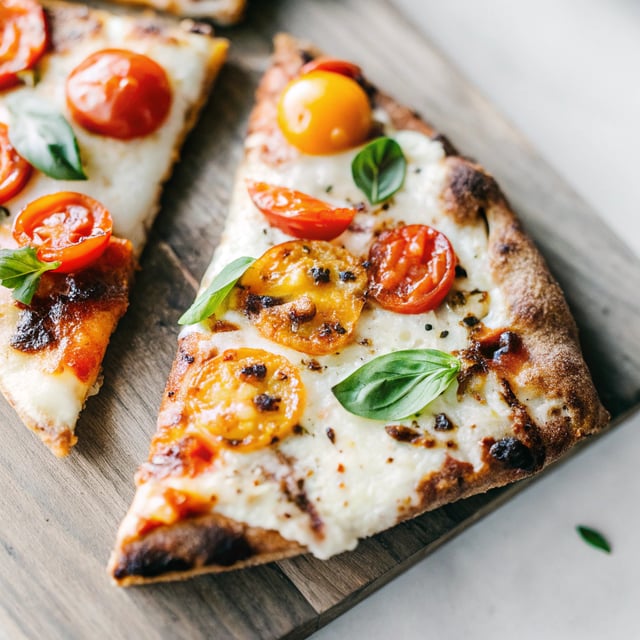 Charred Tomato Pesto Pizza