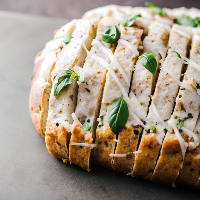 Cheesy Basil Pull Apart Bread
