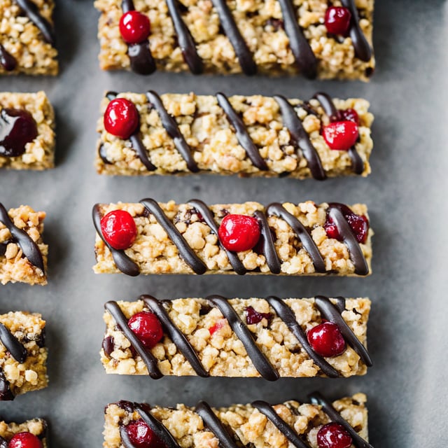 Cherry Dark Chocolate Granola Bars