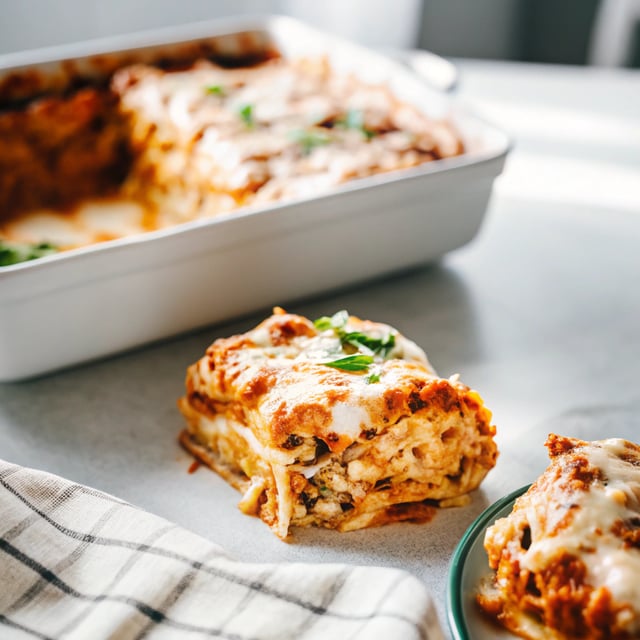 Chicken Lasagna Roll Ups