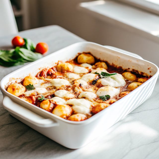 Chicken Parmesan Gnocchi Bake