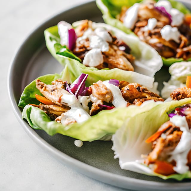 Chipotle Chicken Lettuce Wraps