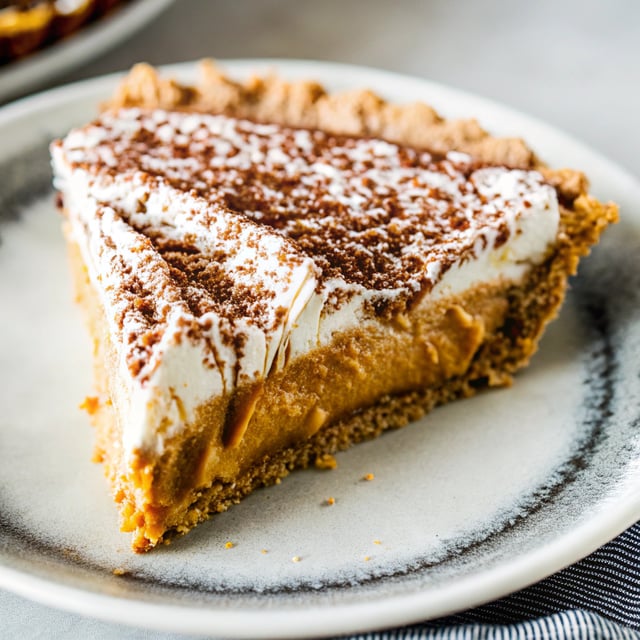 Chocolate Dusted Peanut Butter Pie