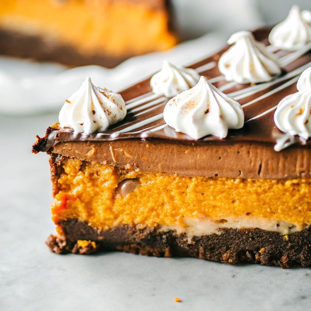 Chocolate Pumpkin Cheesecake