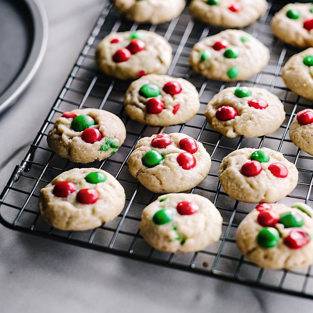 Christmas M&M Cookies