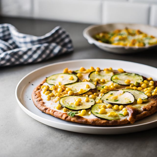 Corn and Zucchini Pizza