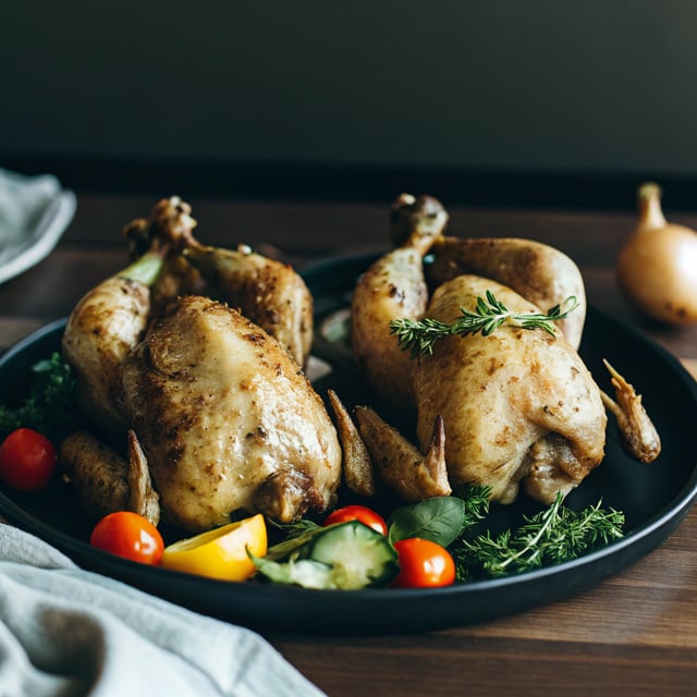 Dad's Roasted Cornish Hens