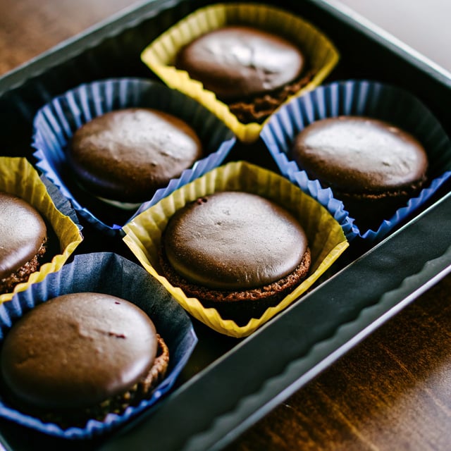 Dark Chocolate Cookie Cakes