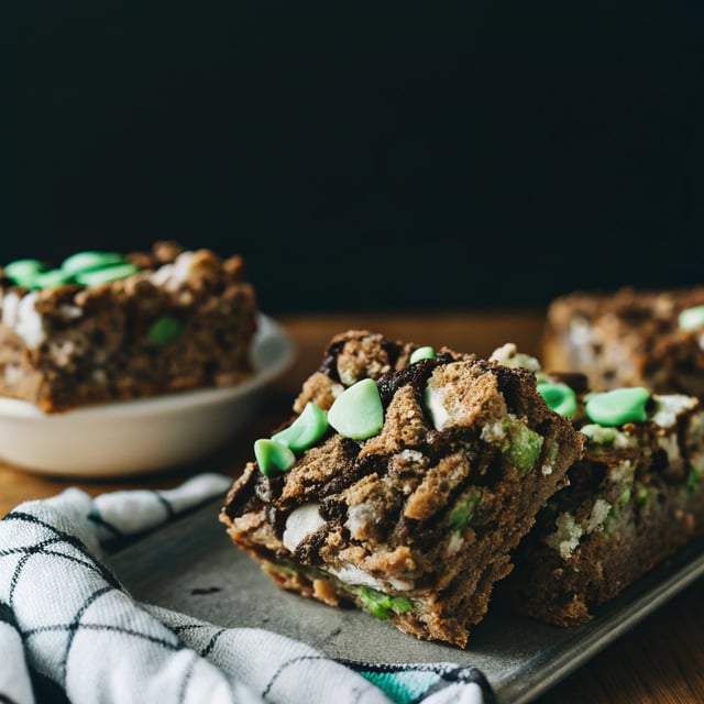 Double Dark Chocolate Marshmallow Mint Chex Bars