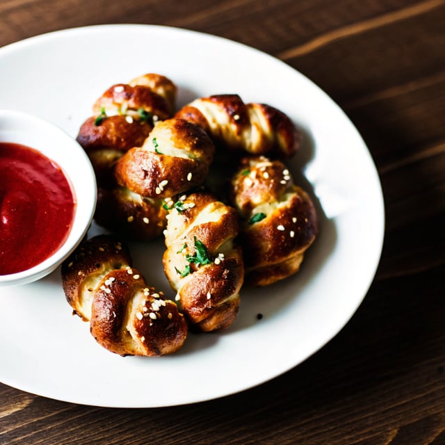 Garlic Herb Parmesan Pretzel Twists