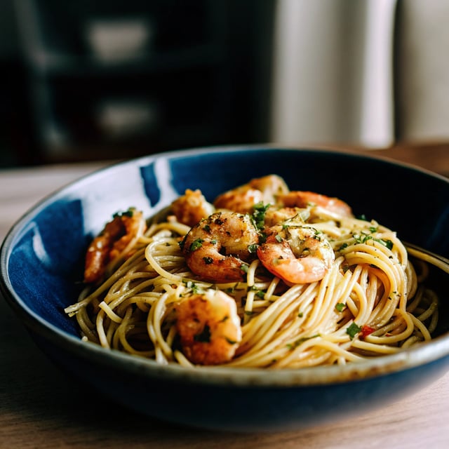 Garlic Shrimp Rosé Pasta