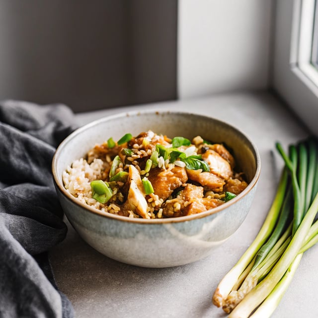 Ginger Scallion Chicken Bowls