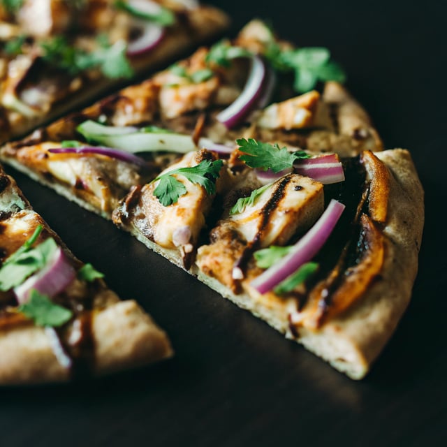 Grilled BBQ Chicken Pizza