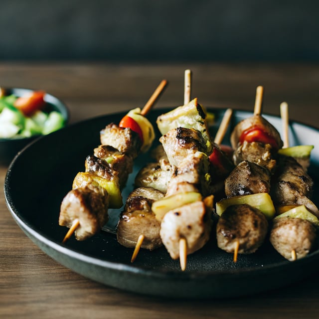 Grilled Korean Chicken Skewers