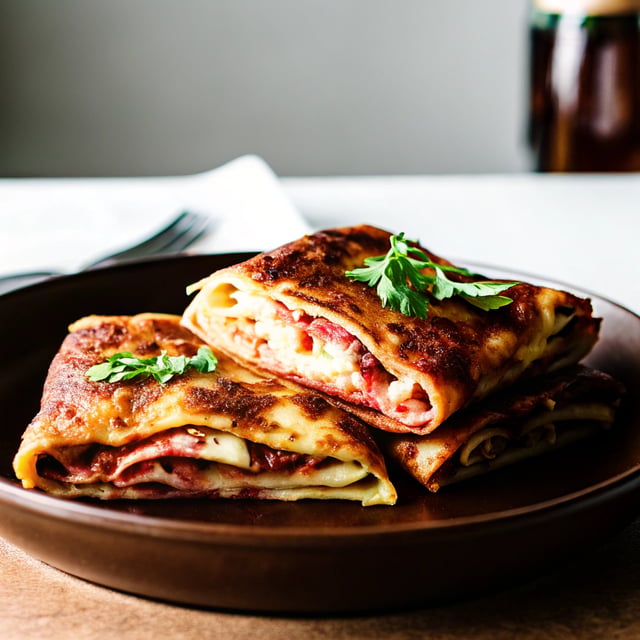 Ham and Cheese Crepes