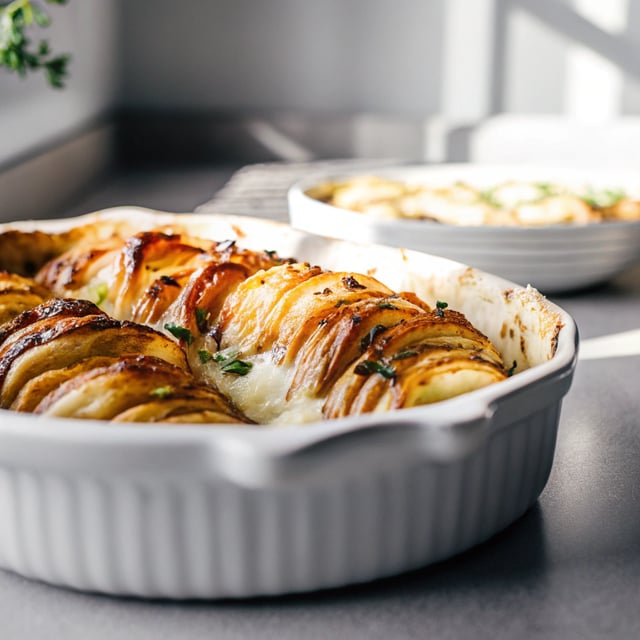Hasselback Scalloped Potatoes