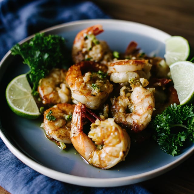 Hawaiian Garlic Shrimp