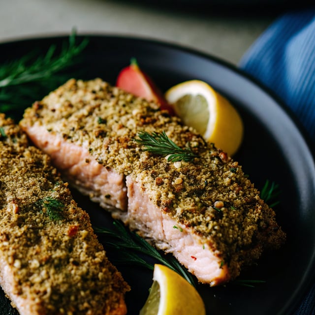 Herb Crusted Roasted Salmon